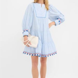 Tuckernuck Striped Blue and White dress chambray size large women’s